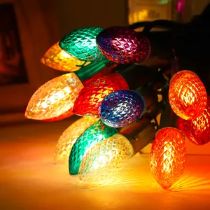 Renk değiştiren led süslemeleri noel ışıkları 2024 dışarı kapı noel ışıkları mini noel ışıkları