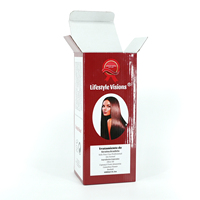 Boîte coulissante rouge personnalisée avec logo, emballage vide pour flacon de gouttes liquides, vente en gros d'usine, lamination premium, fermeture magnétique, boîte écologique CMYK