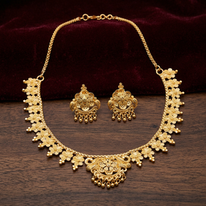 Indian Made Wholesale 14K 18K 24K Gold Plated Jewelry Luxury Jewelry Forming Necklaces Set Brass Gold Filled Jewelry Oro Joyeria - Product Image 3