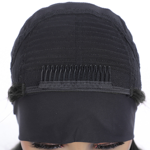 Perruque Bob <span class=keywords><strong>Courte</strong></span> Femme Sans Colle, 100% Cheveux Humains Brésiliens Remy Bouclés, Faite à la Machine, Couleur Bourgogne, avec Bandeau - Product Image 3