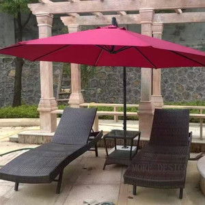 Chaise longue de jardin réglable et inclinable, imperméable, de qualité supérieure, pour la plage, le bord de la piscine, la villa, les <span class=keywords><strong>vacances</strong></span>, la détente - Product Image 4