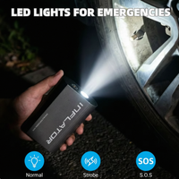 Inflador de Neumáticos Portátil de 150 PSI Directo de Fábrica, Bomba de Aire Inalámbrica con Pantalla Digital, Compresor Eléctrico para Automóviles B2B