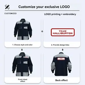 作業服男性用マルチポケット作業服全体カバーオールカスタム制服スーツカバーオール - Product Image 4