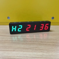 Stopwatch LED Bertenaga Baterai Magnetis Jam Dinding Digital Interval Mini Timer Gym