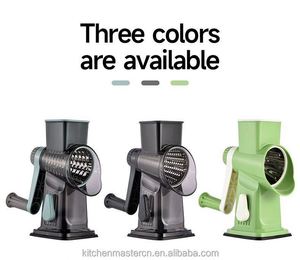 New Design <b>Kitchen</b> <b>Tool</b> <b>Gadgets</b> Vegetable Cutter BPA-Free 3 in 1 Rotary Cheese Grater Zucchini Nuts Vegetable Shredder Slicer - Product Image 6