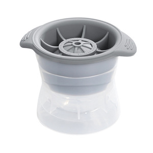Molde de silicona para hacer bolas de hielo, molde redondo grande para cubitos de hielo para whisky, para fiestas, uso en el hogar y en bares. - Product Image 3
