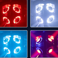 HONGHE Nouveau style 3 lampes à boule disco DMX à trois bras 12 pièces 10W LED Moving Head Lights Party Lights Laser Stage Light Disco
