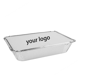 Contenedor de aluminio RE3G para hogares, contenedor de papel de aluminio con tapa, contenedor de comida para llevar de aluminio para el hogar y la cocina - Product Image 1