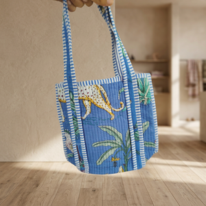 Bolso de Hombro Grande de Algodón Hecho a Mano Estilo Bohemio para Mujer, con Bloques de Color Sólido y Estampado Acolchado, Ideal para Playa, Primavera y Verano - Product Image 2