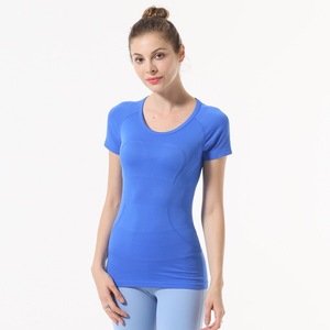 Camiseta Deportiva para Mujer, de Secado Rápido, Cuello Redondo, Manga Corta, para Yoga, Fitness, Ejercicio, Running, Gimnasio, Entrenamiento, 1.0 - Product Image 2