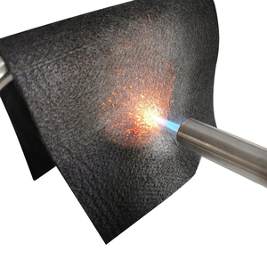 Chăn hàn bằng nỉ carbon Tấm cách nhiệt chống cháy nhiệt độ cao Vải chống cháy cho vải chống cháy ngọn lửa mỏ hàn - Product Image 1