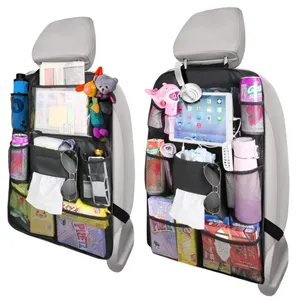 汽车座椅靠背保护器汽车储物组织器汽车座椅组织器儿童后座组织器