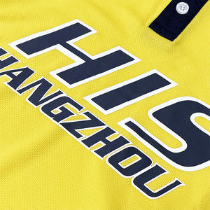 Camiseta de Fútbol Personalizada con Cuello Polo y Manga Corta, Logotipo Impreso por Sublimación, Tejido de Poliéster Transpirable, Conjuntos de Camisetas de Fútbol - Product Image 3