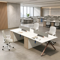 Nouveaux bureaux commerciaux multifonctionnels en bois de luxe moderne, postes de travail modulaires, cloisons de séparation combinables librement, pour villa