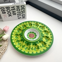 Assiette de service pour oeufs chromatiques ronds Vaisselle de Pâques Assiette à oeufs en plastique vente en gros