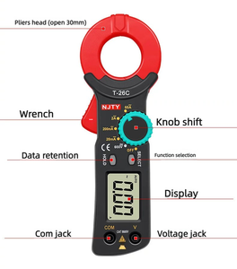 <span class=keywords><strong>Pince</strong></span> <span class=keywords><strong>ampèremétrique</strong></span> compacte NJTY T26C pour tests de courant alternatif faible - Product Image 4