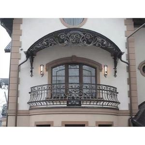 <span class=keywords><strong>Auvent</strong></span> <span class=keywords><strong>d</strong></span>'<span class=keywords><strong>entrée</strong></span> <span class=keywords><strong>en</strong></span> verre avec cadre <span class=keywords><strong>en</strong></span> <span class=keywords><strong>fer</strong></span> <span class=keywords><strong>forgé</strong></span> de style classique, galvanisé à chaud, taille personnalisable - Product Image 2