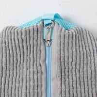 Sac de lavage pour chaussures avec fermeture éclair métallique 220g, sac à linge en maille chenille pour baskets, réutilisable, séchage rapide avec boucle de suspension