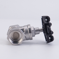 Vanne à opercule en acier inoxydable 304 Z15W 16P PN16 à filetage femelle, actionnée par volant, DN15~DN50 pour le contrôle des conduites d'eau, d'huile et de gaz