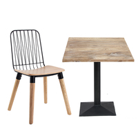De madera maciza MESA DE por contrato y comercial personalidad restaurar estilo antiguo juego de comedor de mesa de madera