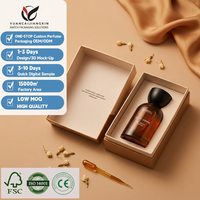 Coffret Cadeau Parfum Sur Mesure Deux Pièces en Carton Rigide Luxe Léger, Design Gaufré, pour Crème Visage, Kit d'Emballage Parfum Portable