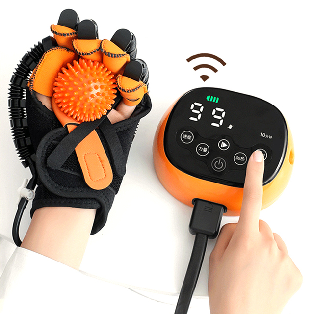 Intelligent Touch ABS Hand Exercise Recovery Stroke Rehabilitation Robot Gloves with Nine-level Memory and Heating Function