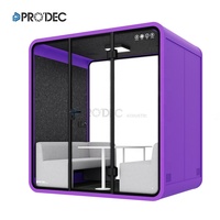 Cabine de réunion mobile insonorisée pour 1 personne – Idéale pour l'intimité et la concentration