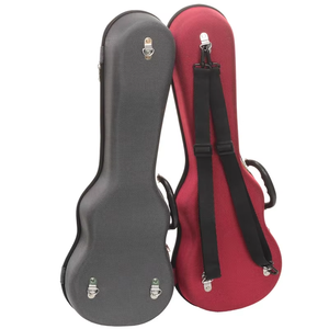 Estuche para ukelele de poliéster impermeable de 21, 23 y 26 pulgadas, mochila de doble hombro reforzada y engrosada con cierre de cremallera para dispositivos electrónicos - Product Image 3