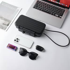 Caja Fuerte Portátil Antirrobo con Cerradura de Combinación, Aleación de Zinc, Color Negro, para Viajes, Playa y Exteriores - Product Image 4