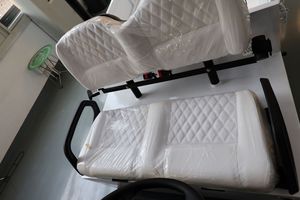 New Electric 2-Seater White Utility Golf Cart with Bed 48V/60V/<b>72V</b> Lithium <b>Battery</b> 3.5KW AC Motor City Outdoor Leisure - Product Image 2