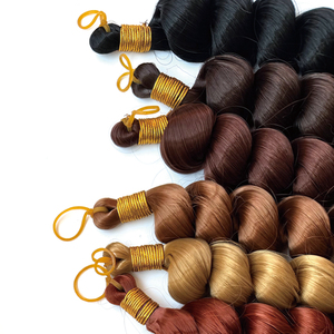 Cabello Sintético para Trenzas, Color Ombre, Ondulado Suelto, Cabello de Ganchillo de 14 Pulgadas, Rizado y Voluminoso, Rizos Franceses Cortos y Sueltos - Product Image 5