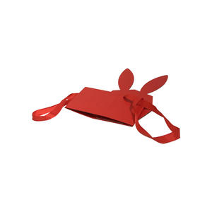 จุดโรงงานโลโก้ที่กำหนดเองพับแบบพกพากระต่ายดอกไม้กล่องของขวัญที่มีมือกล่องของขวัญ - Product Image 5