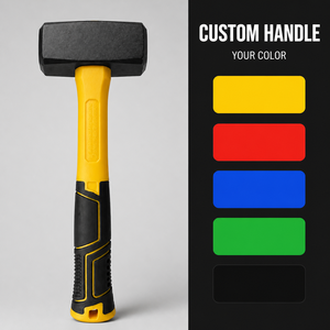 Marteau de <span class=keywords><strong>maçon</strong></span> à double extrémité avec manche recouvert de plastique <span class=keywords><strong>pour</strong></span> <span class=keywords><strong>travaux</strong></span> de maçonnerie, de briques et de béton, 800 1000 1500 2000 g - Product Image 2