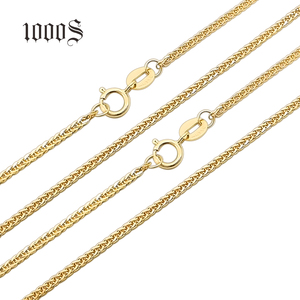 Collier chaîne Chopin en or massif 18 carats de style hip hop de 1.5mm d'épaisseur pour hommes et femmes - Product Image 1