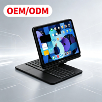 Clavier personnalisé fin en ABS pour iPad Air 10.9 & 11 pouces, rotation à 360°, rétroéclairage LED, pavé tactile USB Type-C sans fil, neuf