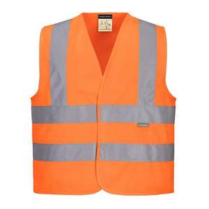 PORTWEST - JN14ORRL Gilet orange haute visibilité junior-EAN 5036108358700 HI-VIS WORKWEAR - Product Image 1