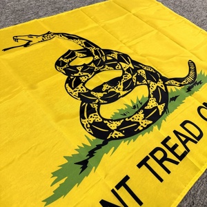 Рекламный парадный продукт для чаепития 3x5 футов, не наступите на меня, флаг Gadsden с логотипом, индивидуальный принт для командной активности, водонепроницаемый - Product Image 5