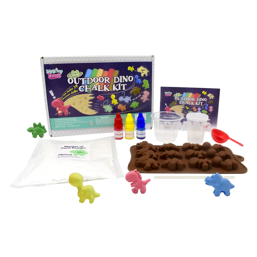 Brinquedo de giz artesanal para meninos e meninas, brinquedo de aprendizagem pré-escolar da ciência da beleza grande bang