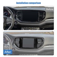Autocollants décoratifs pour le panneau de commande central de navigation pour Dodge Durango 2022 et plus, accessoires de voiture en ABS