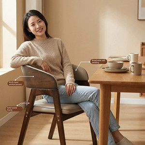 Nuova <span class=keywords><strong>Sedia</strong></span> da Pranzo in <span class=keywords><strong>Legno</strong></span> Massello di Quercia/Frassino, Design Moderno con Schienale Leggero, Pelle <span class=keywords><strong>Bianca</strong></span>, Arredamento per Casa <span class=keywords><strong>e</strong></span> Ristorante - Product Image 2