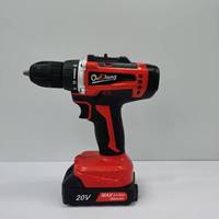 Offres Spéciales brosse modèle outil électrique 20V perceuse électrique sans fil tournevis perceuses batterie au Lithium Portable perceuse à main