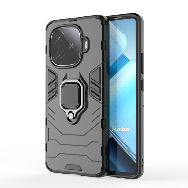 For VIVO IQOO Z9 TURBO 5G Shockproof Magnetic Ring Stand Cover