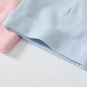 Gorro de Algodón de Doble Capa de Color Sólido para Bebés, Gorro de Recién Nacido para Niños de 0 a 1 Año - Product Image 2