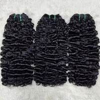 Paquet de cheveux humains Pixie Curls Cambodgien Double Drawn Funmi Paquets de tissage bouclés birmans Vierge 100% Vendeur d'extensions de cheveux humains