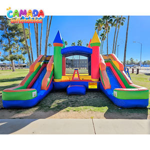 Grande maison gonflable de rebond avec la ligne de Doble Maison de rebond Toboggan aquatique Combo Jeu Gonflable Toboggan gonflable géant pour adultes - Product Image 3