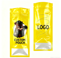 Sachet d'emballage en plastique brillant personnalisé pour barres protéinées, sachet d'emballage en aluminium pour chocolat