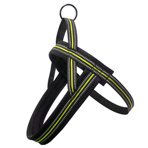 Desain baru Fashion anjing berwarna <span class=keywords><strong>Harness</strong></span> Breathable <span class=keywords><strong>Puppy</strong></span> tali dada sederhana nilon melebar reflektif tepi bungkus gesper - Product Image 4