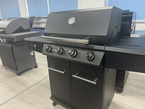Commercial Stainless Steel GAS GRILL 4+2/4+1 Removable <b>BBQ</b> Gas Grills With <b>Table</b> - Product Image 2