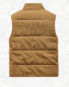 Gilet in velluto a coste autunno <span class=keywords><strong>e</strong></span> inverno da uomo con collo spesso in Pile gilet imbottito in cotone di grandi dimensioni <span class=keywords><strong>giacca</strong></span> traspirante antivento - Product Image 2