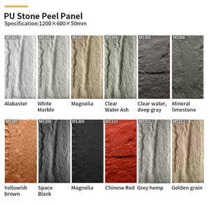 亀甲模様PUストーンウォールパネルディスプレイボード内外装装飾フェイクストーンウォールパネル - Product Image 3